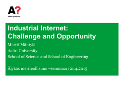 Industrial Internet: Challenge and Opportunity