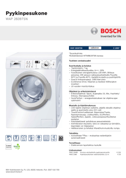 Bosch WAP 28397SN
