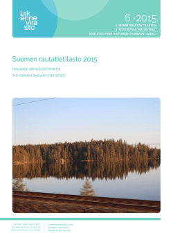 Suomen rautatietilasto 2015