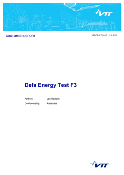 Defa Energy Test F3