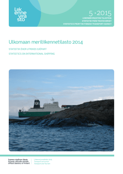 Ulkomaan meriliikennetilasto 2014