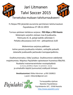 Jari Litmanen Talvi Soccer 2015