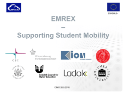 EMREX – Supporting Student Mobility