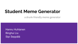 Student Meme Generator