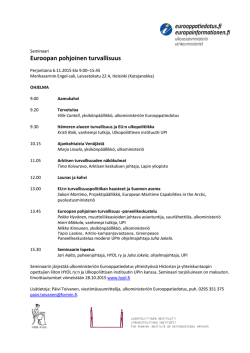 Helsingin EU-koulutus - Historian ja yhteiskuntaopin opettajien liitto