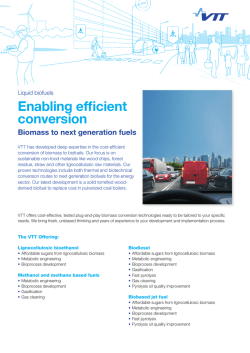 Enabling efficient conversion Biomass to next generation fuels