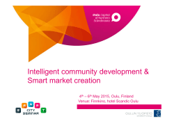 Intelligent community development & Smart market