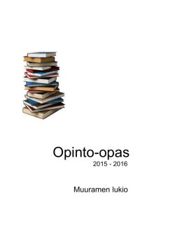 Opinto-opas 2015-2016