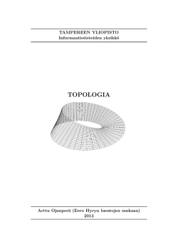 TOPOLOGIA - uta . fi - Tampereen yliopisto