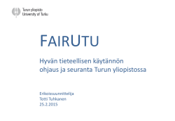 fairutu - Turun yliopisto