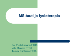 MS-tauti ja fysioterapia