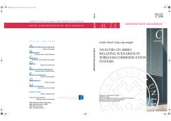Analysis on MIMO relaying scenarios in wireless
