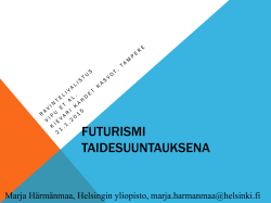futurismi - Helsingin yliopisto