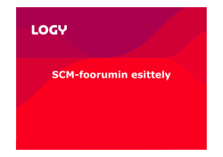 SCM-foorumin esittely - Suomen Osto