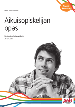 Lataa: Aikuisopiskelijan Opas 2015