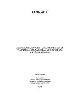 YAMK opinnäytetyöpohja