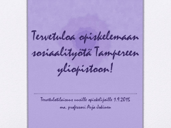 täällä - Tampereen yliopisto
