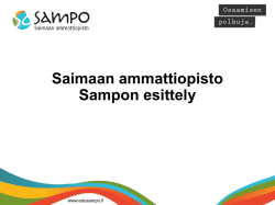 PowerPoint-esitys - Saimaan ammattiopisto Sampo