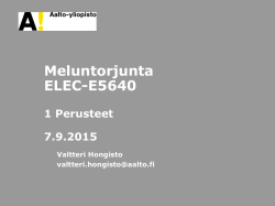 1 Perusteet - MyCourses - Aalto