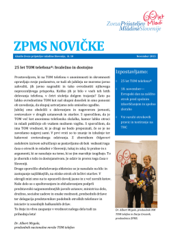 ZPMS novičke (november 2015) - Zveza prijateljev mladine Slovenije
