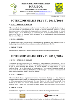 Potek ZL 2015/2016 U12,U13 in U15