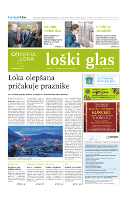 Loka olepšana pričakuje praznike
