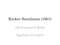 Krekov Socializem (1901)