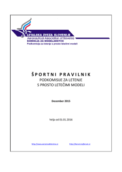 Razširjeni športni pravilnik Podkomisije LPLM