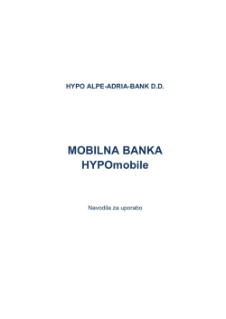 MOBILNA BANKA HYPOmobile - Hypo Alpe-Adria