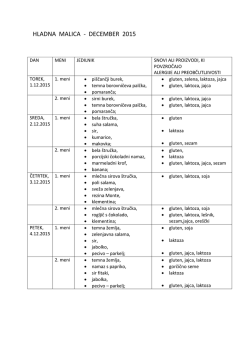 HLADNA MALICA - DECEMBER 2015