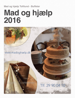 Buffet - Mad og hjælp.dk