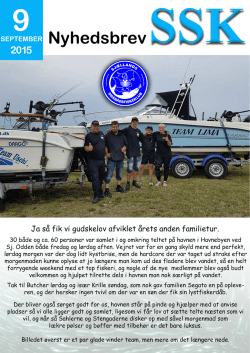 september - Danmarks Småbådsfiskeklubber