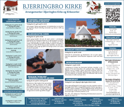 Arrangementer i Bjerringbro Kirke og Kirkecenter