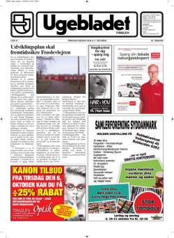 ÷25% RABAT - Ugebladet for Tinglev