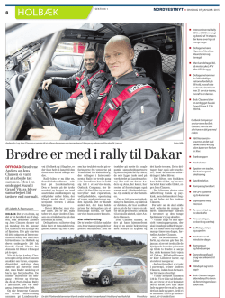 Brødre er med i rally til Dakar