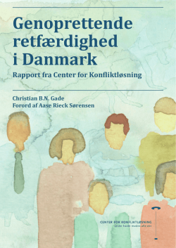 Genoprettende retfærdighed i Danmark - PURE