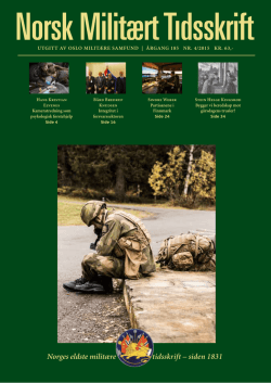 LAST NED  - Norsk Militært Tidskrift