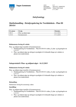 Plan ID 201414 - Søgne kommune