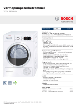 Bosch WTW 87568SN