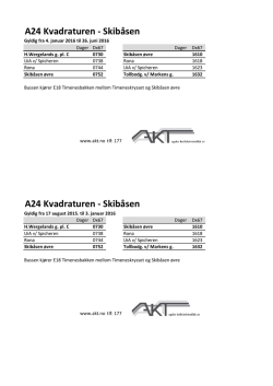 A24 Kvadraturen - Skibåsen