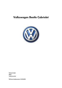 Volkswagen Beetle Cabriolet tekniset tiedot, mitat ja