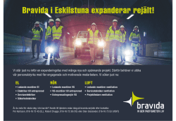 Bravida i Eskilstuna expanderar rejält!