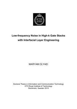 Low-frequency Noise in High-k Gate Stacks with