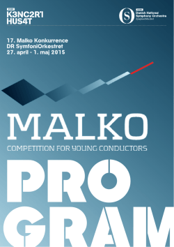 17. Malko Konkurrence DR SymfoniOrkestret 27. april