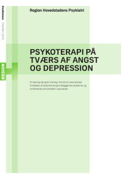 Konference om Psykoterapi på tværs af angst og depression