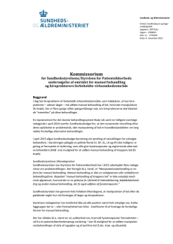 Kommissorium - Dansk Kiropraktor Forening