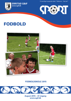 FODBOLD - Erritsø Gymnastik
