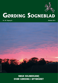 09-2015 - Gørding Sogneblad
