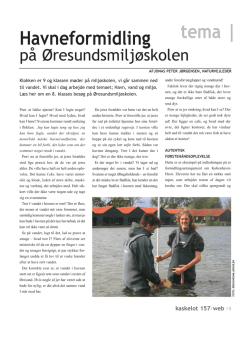 Havneformidling på Øresundsmiljøskolen.