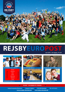 REJSBYEUROPOST - Rejsby Europæiske Efterskole